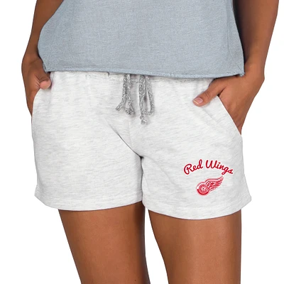 Women's Concepts Sport Oatmeal Detroit Red Wings Mainstream Terry Lounge Shorts