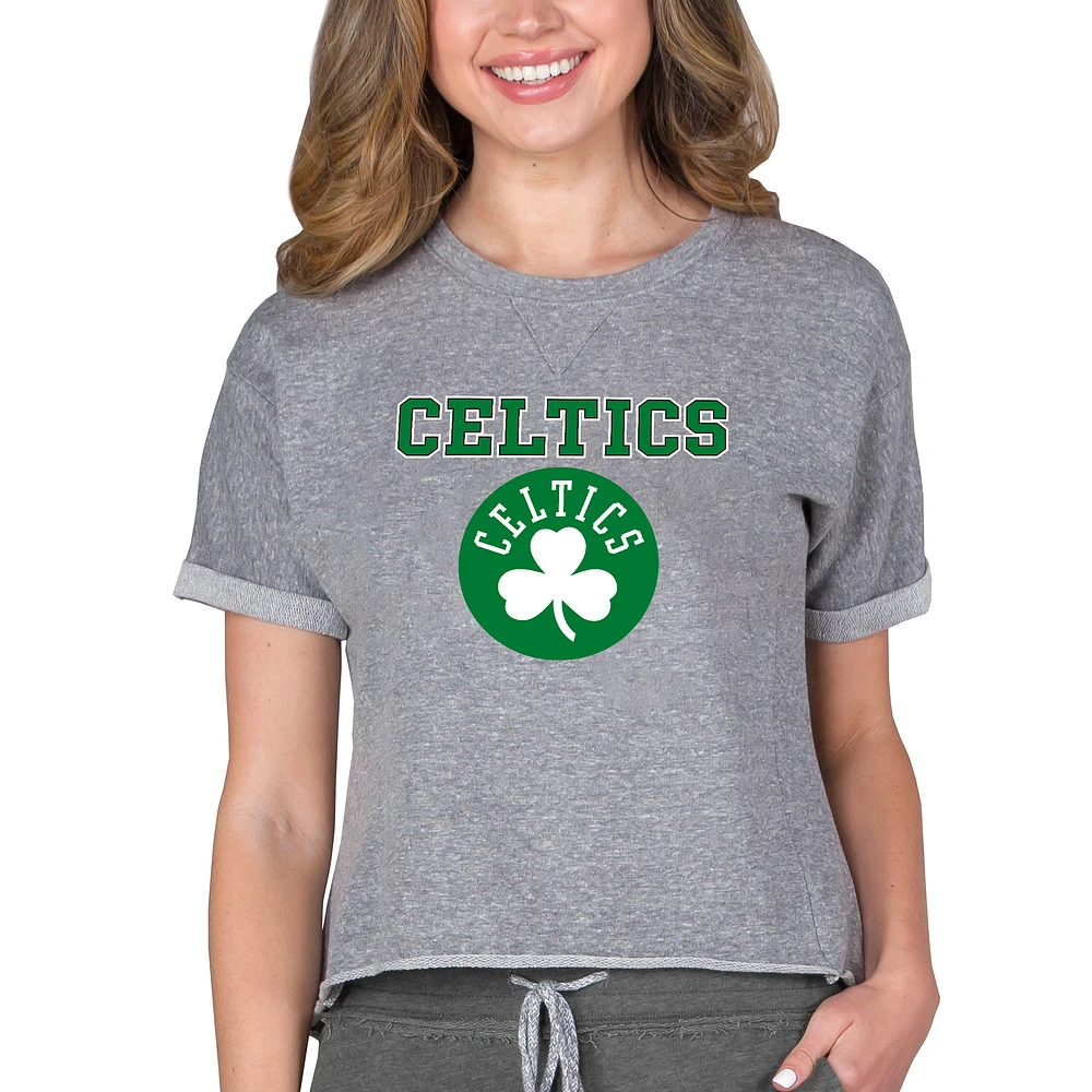 Concepts Sport Gray Boston Celtics NBA Women's Mainstream Terry SS Top