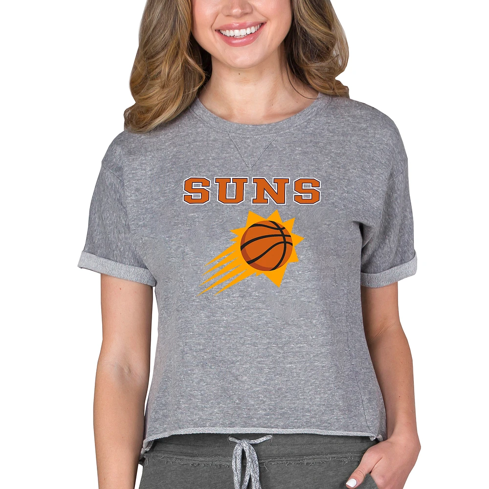 Concepts Sport Gray Phoenix Suns NBA Women's Mainstream Terry SS Top