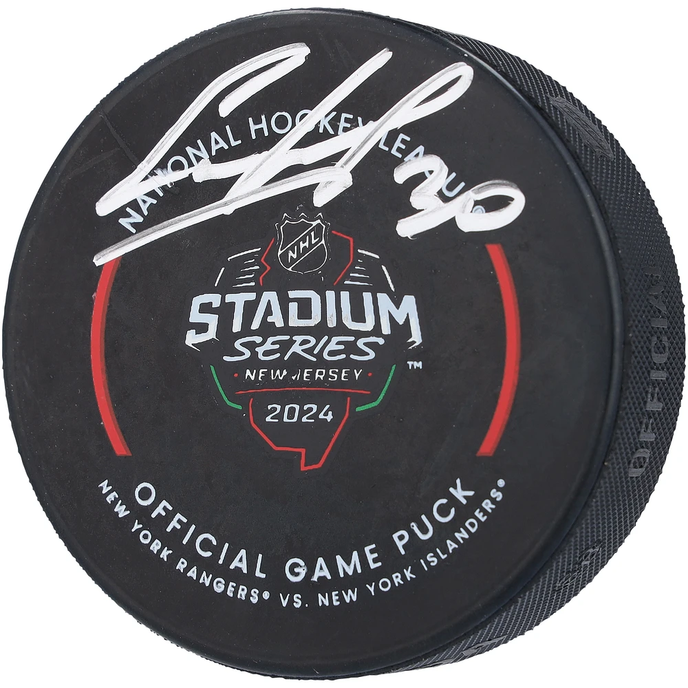 Ilya Sorokin New York Islanders Autographed 2024 Stadium Series Official Game Puck