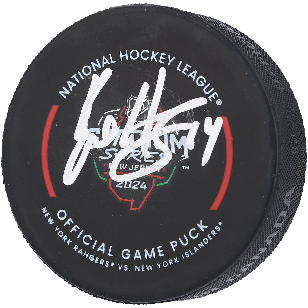 Bo Horvat New York Islanders Autographed 2024 Stadium Series Official Game Puck