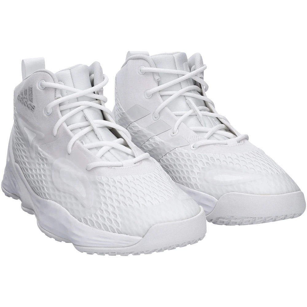 Kansas Jayhawks Team-Issued White Adidas Shoes from the Basketball Program
