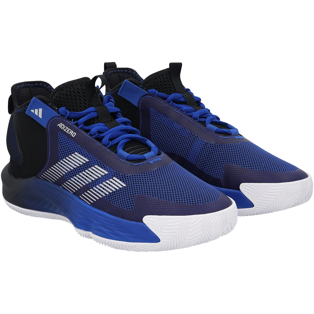 Kansas Jayhawks Team-Issued Royal Adizero adidas Shoes from the Basketball Program