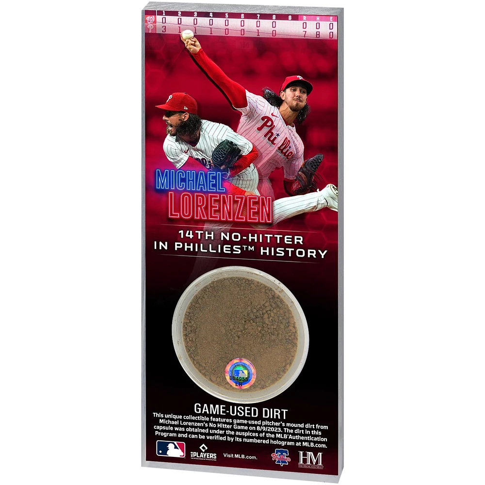 Philadelphia Phillies 2023 Michael Lorenzen No Hitter Block Art