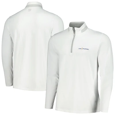 Men's Puma White THE PLAYERS Lightweight Quarter-Zip Top