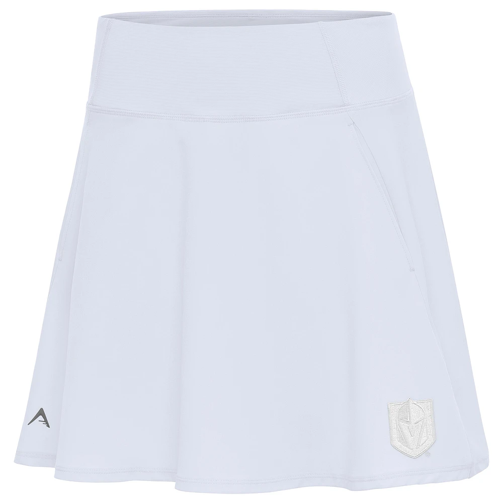 Women's Antigua White Vegas Golden Knights Logo Chip Skort