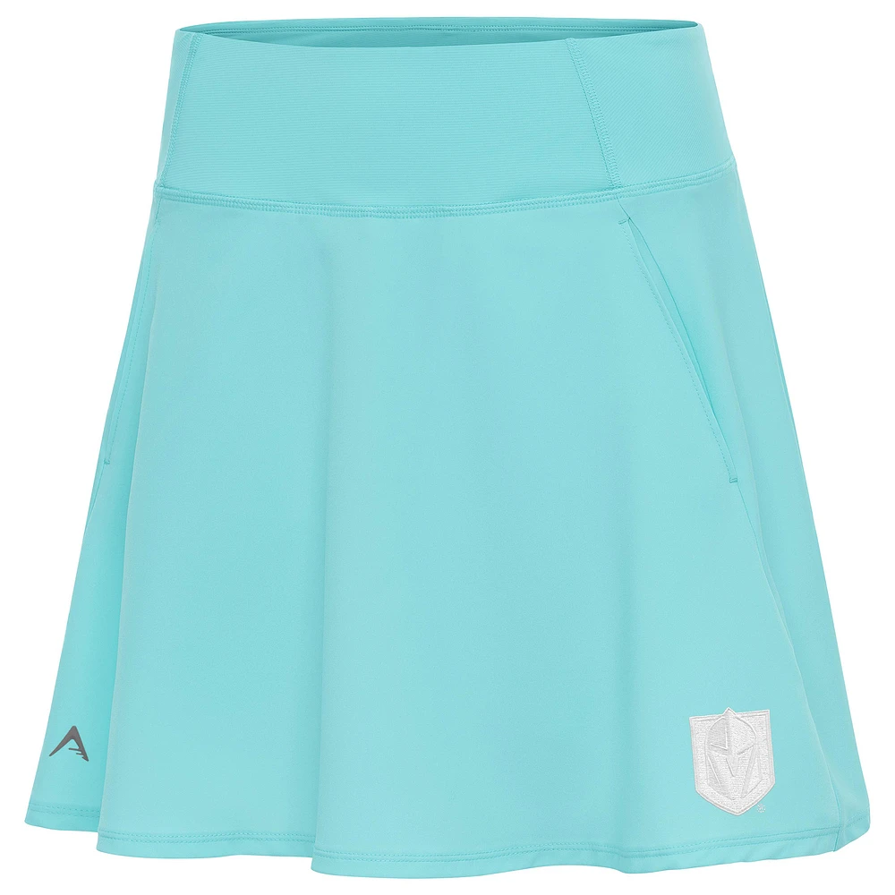 Women's Antigua Powder Blue Vegas Golden Knights White Logo Chip Skort