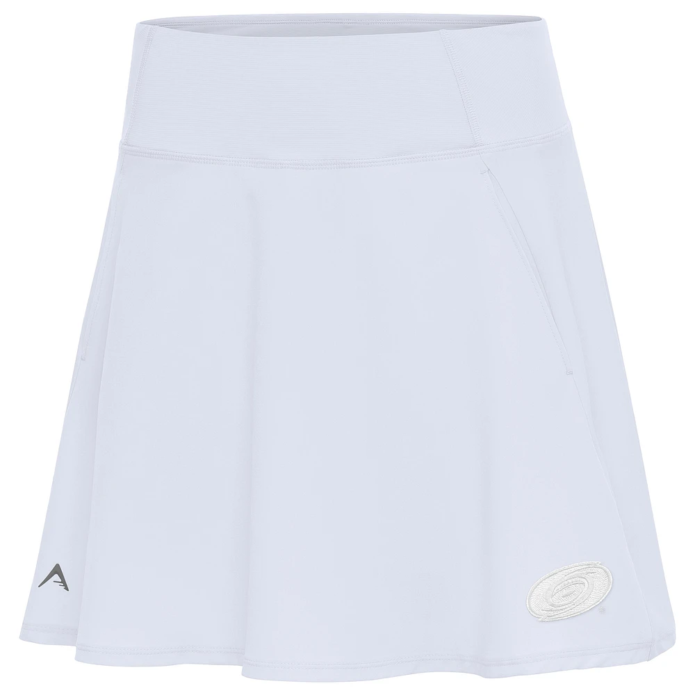 Women's Antigua White Carolina Hurricanes Logo Chip Skort