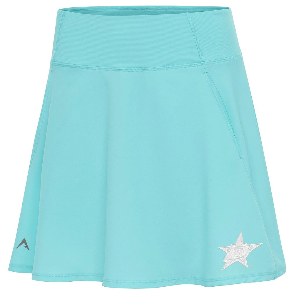 Women's Antigua Powder Blue Dallas Stars White Logo Chip Skort