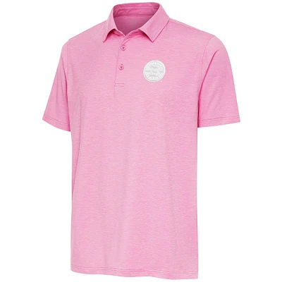 Men's Antigua  Pink Boston Bruins White Logo Par 3 Polo