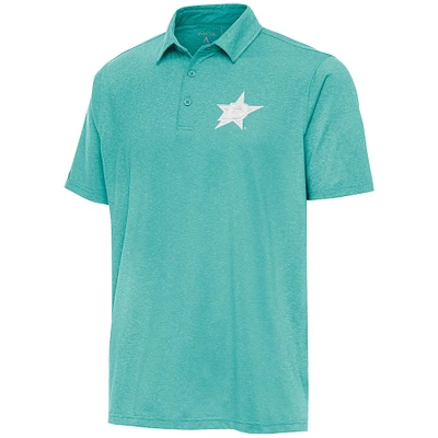 Men's Antigua Mint Dallas Stars White Logo Par 3 Polo