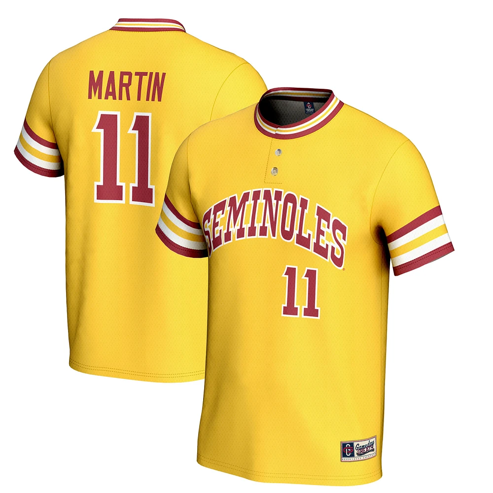 Unisex GameDay Greats Mike Martin Gold Florida State Seminoles Lightweight Baseball Jersey