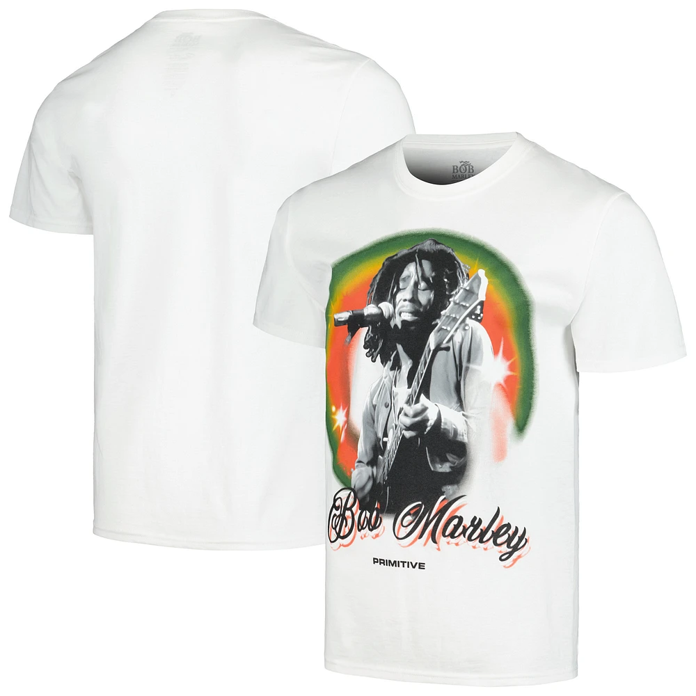 Unisex Primitive Apparel White Bob Marley Dreams Graphic T-Shirt