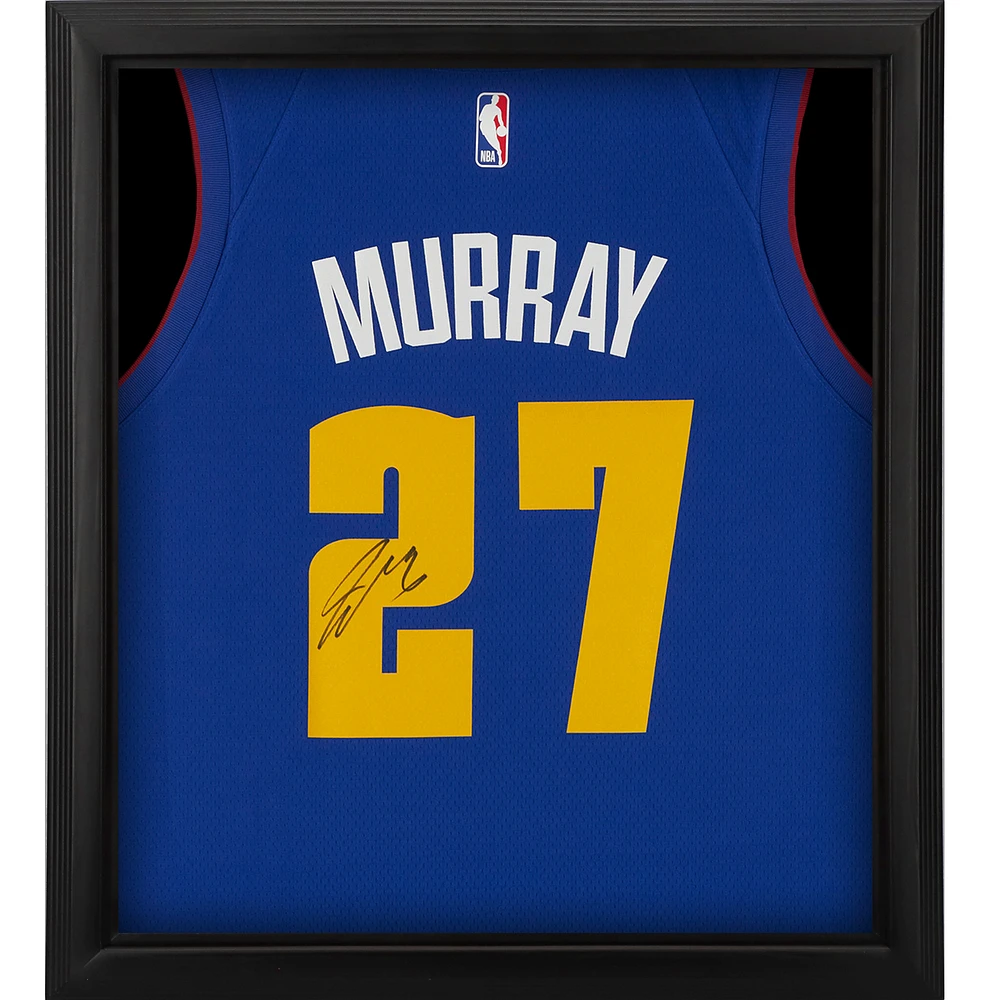 Jamal Murray Denver Nuggets Autographed Framed Jordan Brand Blue Statement Swingman Jersey