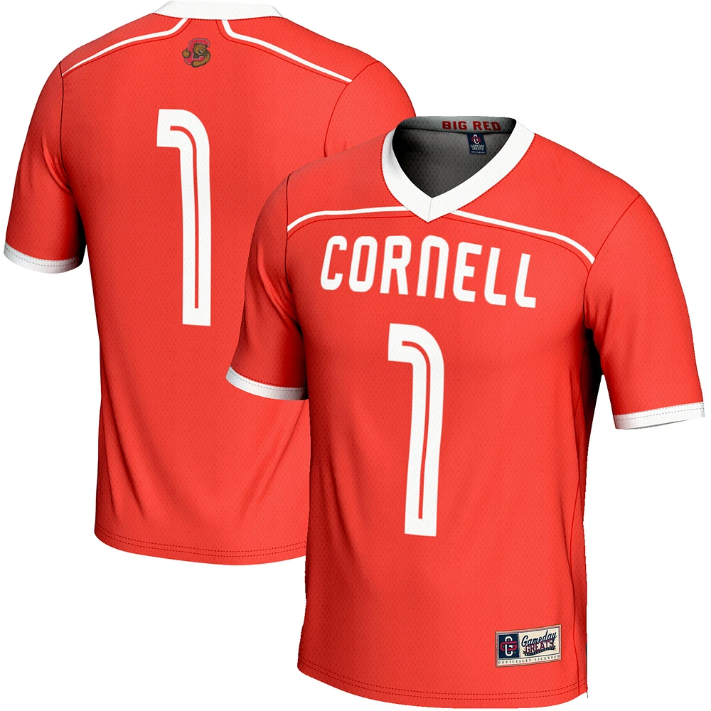 Men's GameDay Greats #1 Red Cornell Big Lightweight Lacrosse Jersey