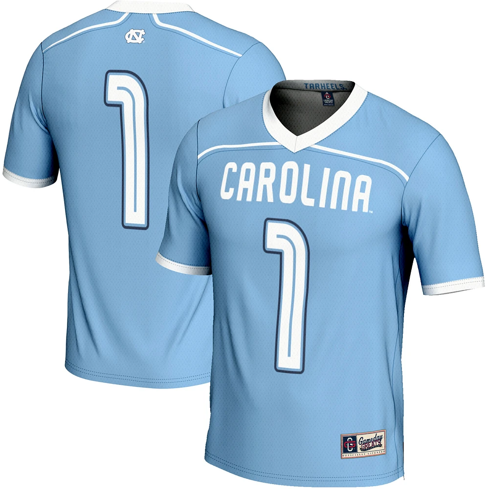 Men's GameDay Greats #1 Carolina Blue North Tar Heels Lightweight Lacrosse Jersey