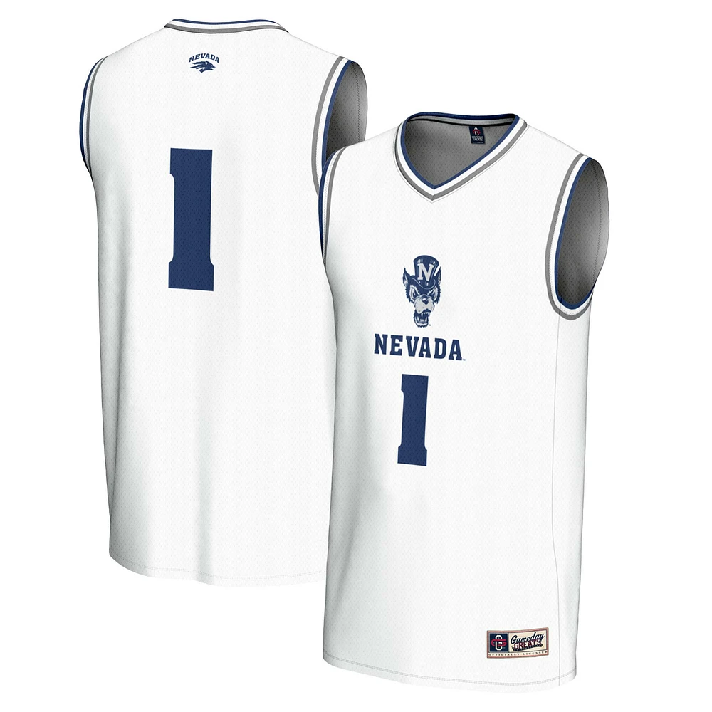 Unisex GameDay Greats #1 Nevada Wolf Pack Lightweight Basketball Fashion Jersey