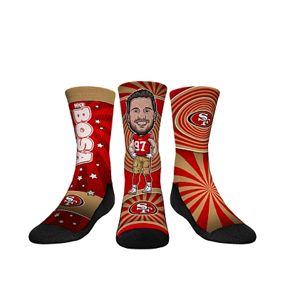 Youth Rock Em Socks Nick Bosa San Francisco 49ers Three-Pack Bobblehead Crew Set