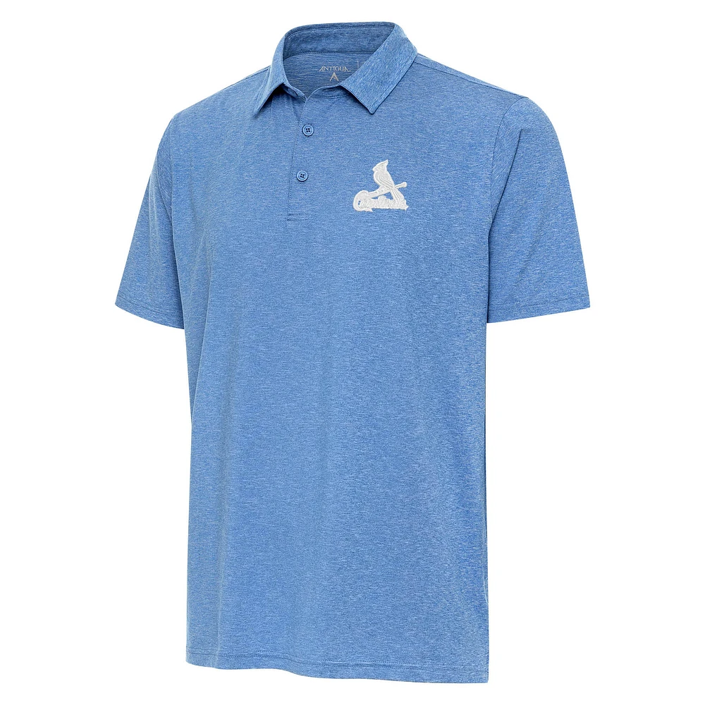 Men's Antigua Blue St. Louis Cardinals Par 3 Polo
