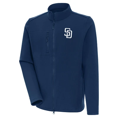 Men's Antigua Navy San Diego Padres Objection Full-Zip Jacket