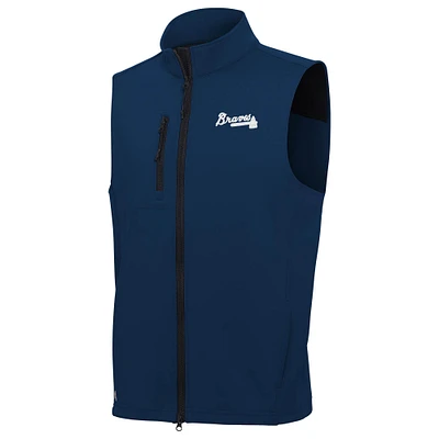 Men's Antigua  Navy Atlanta Braves Demand Full-Zip Vest