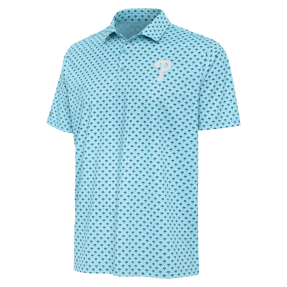Men's Antigua Powder Blue Philadelphia Phillies Kona Polo