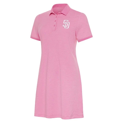 Women's Antigua Pink San Diego Padres Play Through Polo Dress