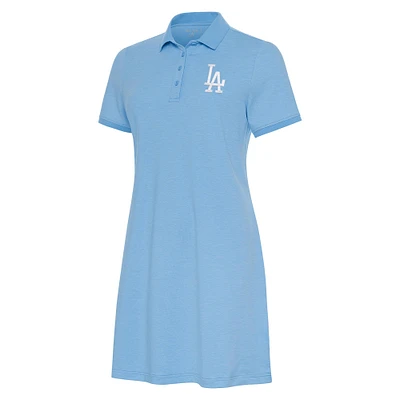 Women's Antigua  Light Blue Los Angeles Dodgers Play Through Polo Dress