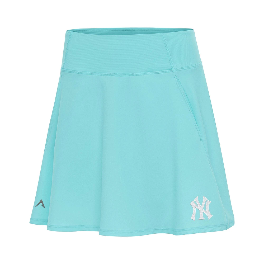 Women's Antigua Powder Blue New York Yankees Chip Skort