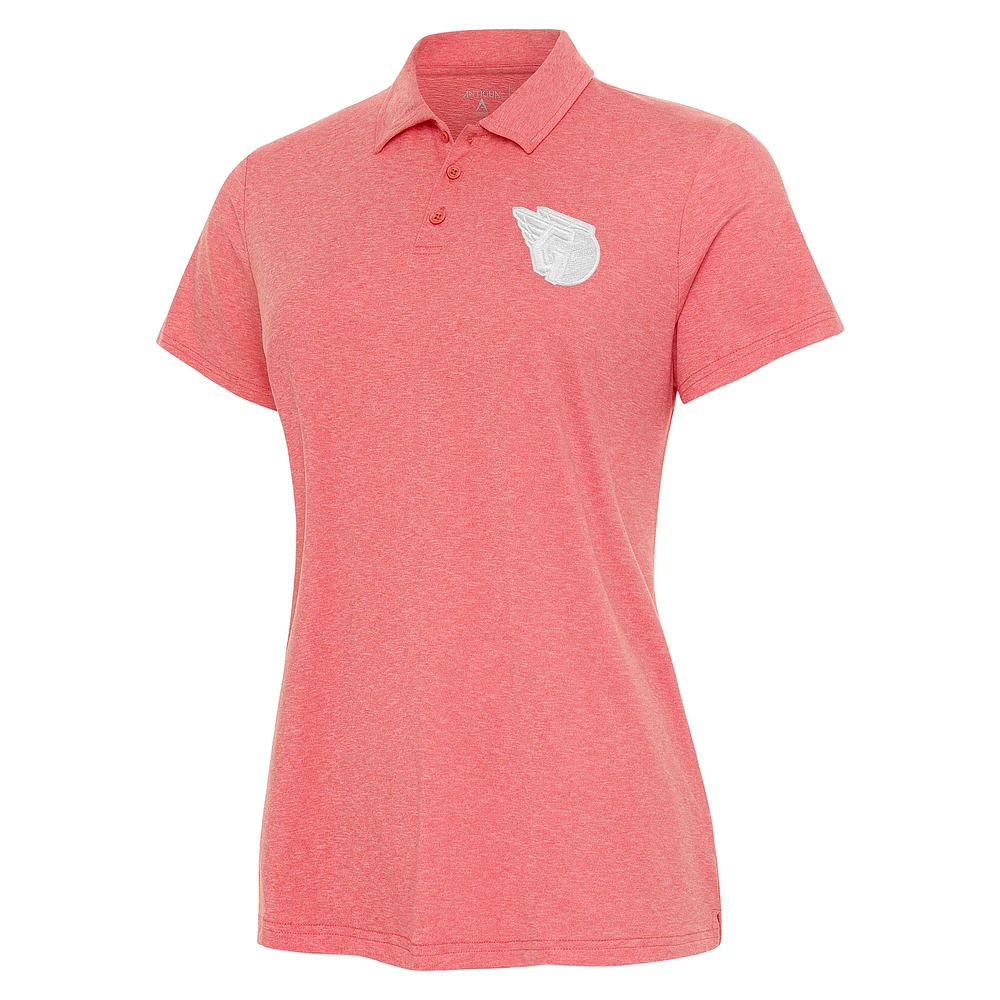 Women's Antigua Coral Cleveland Guardians Matter Polo