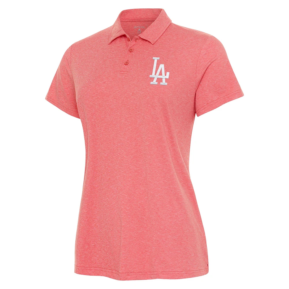 Women's Antigua Coral Los Angeles Dodgers Matter Polo