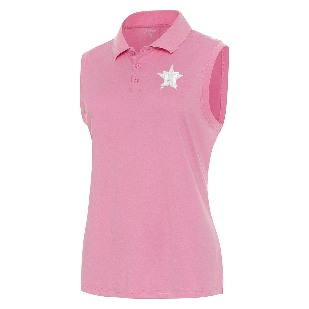 Women's Antigua Houston Astros Recap Sleeveless Polo