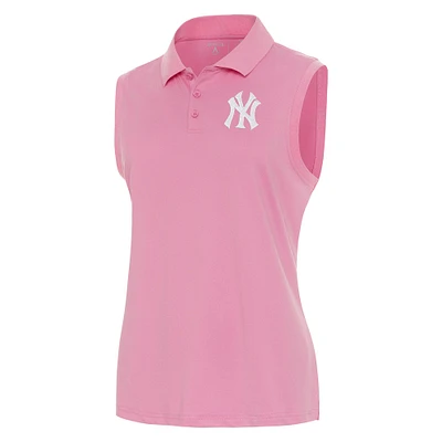 Women's Antigua New York Yankees Recap Sleeveless Polo
