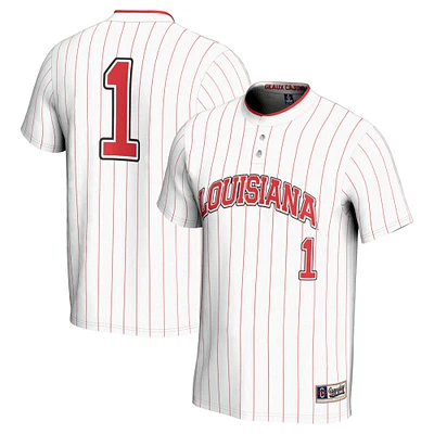 Unisex GameDay Greats #1 White Louisiana Ragin' Cajuns Lightweight Softball Jersey