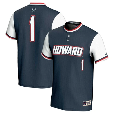 Youth GameDay Greats #1 Navy Howard Bison Lightweight Softball Jersey