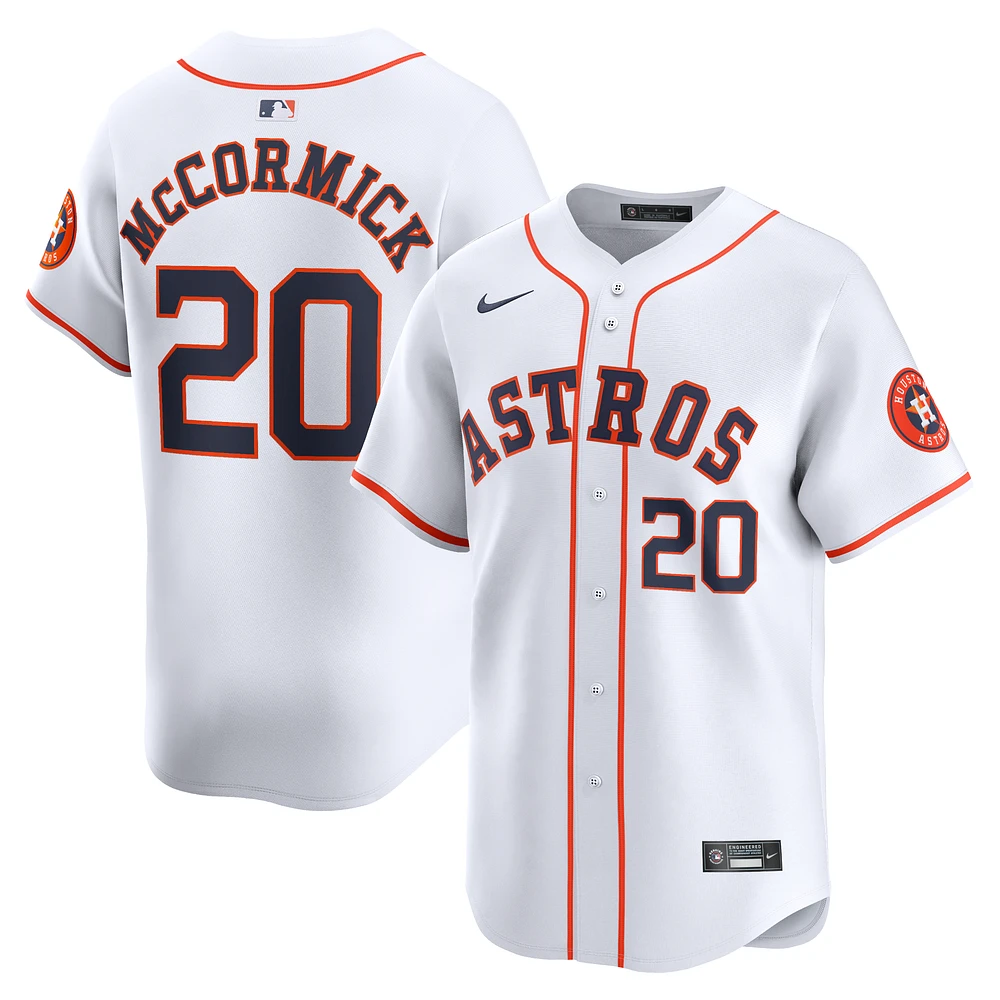 Men's Nike Chas McCormick White Houston Astros Home Limited Player Jersey