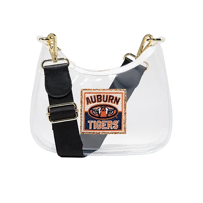 Stoney Clover Lane Auburn Tigers Clear Curved Crossbody