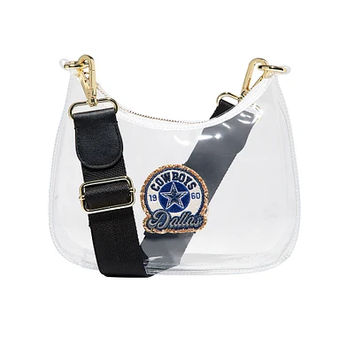 Stoney Clover Lane Dallas Cowboys Clear Curved Crossbody