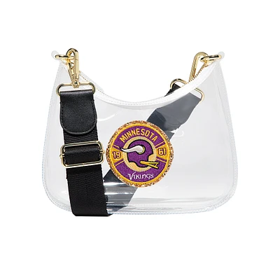 Stoney Clover Lane Minnesota Vikings Clear Curved Crossbody