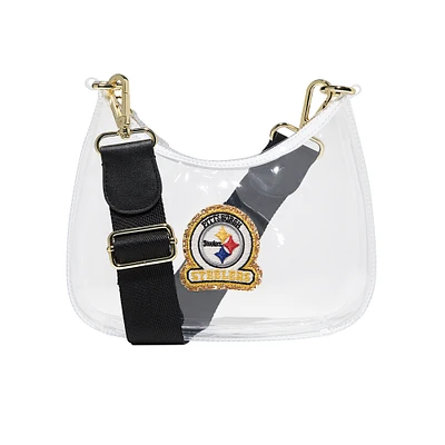 Stoney Clover Lane Pittsburgh Steelers Clear Curved Crossbody