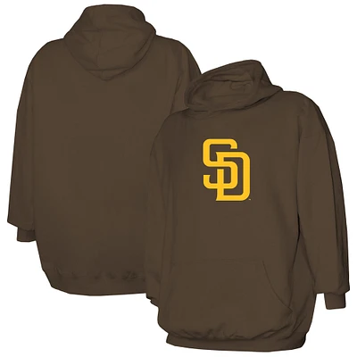 Youth Stitches Brown San Diego Padres Fleece Pullover Hoodie