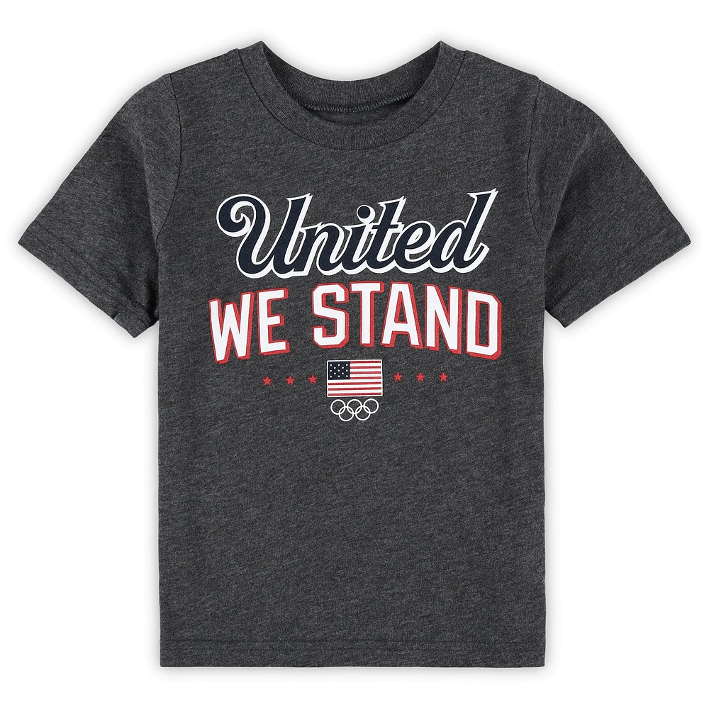 Toddler Heather Charcoal Team USA Victory T-Shirt