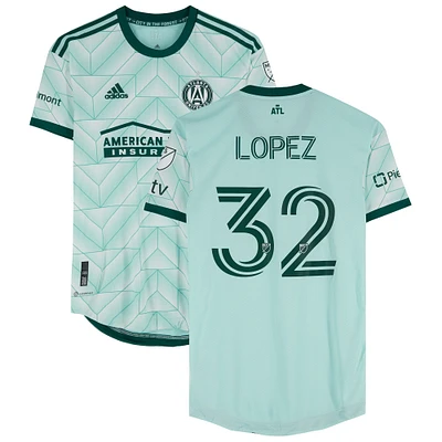 Erik López Atlanta United FC Player-Issued #32 Green Jersey from the 2023 MLS Season