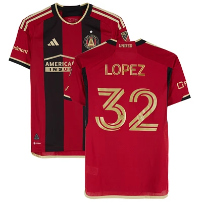 Erik López Atlanta United FC Player-Issued #32 Jersey from the 2023 MLS Season