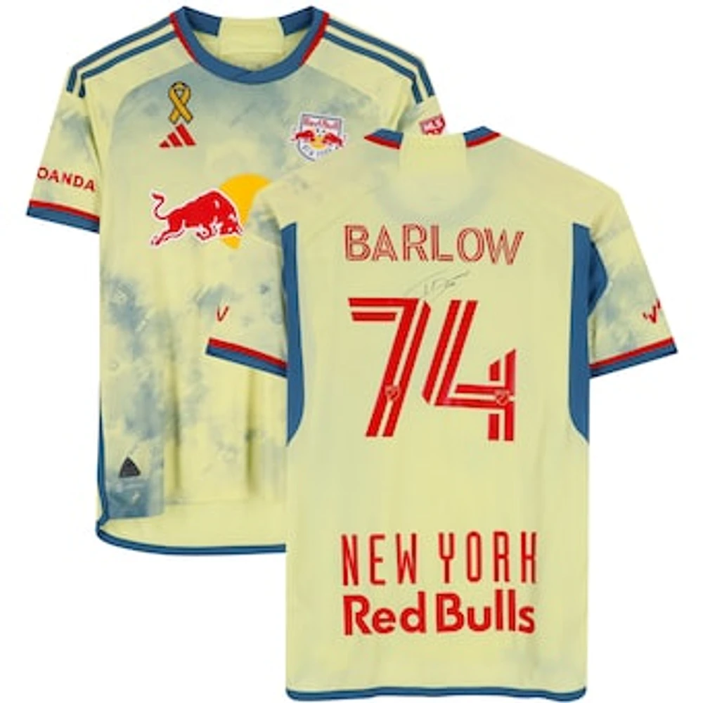 Tom Barlow New York Red Bulls Autographed Fanatics Authentic Match-Used #74 Jersey from the 2023 MLS Season