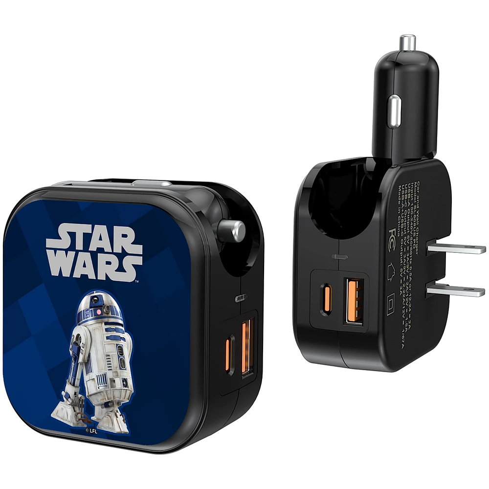 Keyscaper R2-D2 Star Wars Color Block 2-in-1 USB A/C Charger