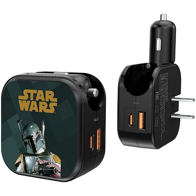 Keyscaper Boba Fett Star Wars Color Block 2-in-1 USB A/C Charger