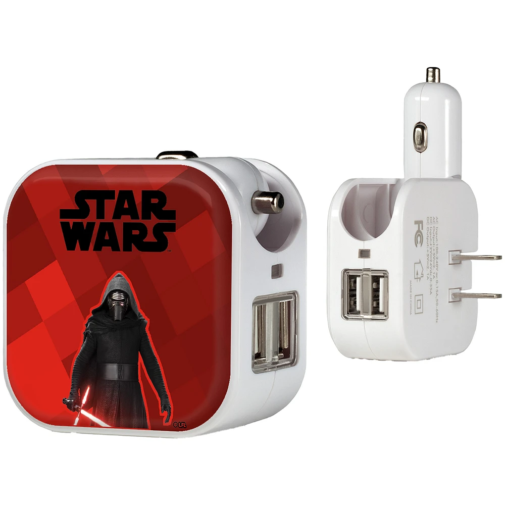 Keyscaper Kylo Ren Star Wars Color Block 2-in-1 USB Charger