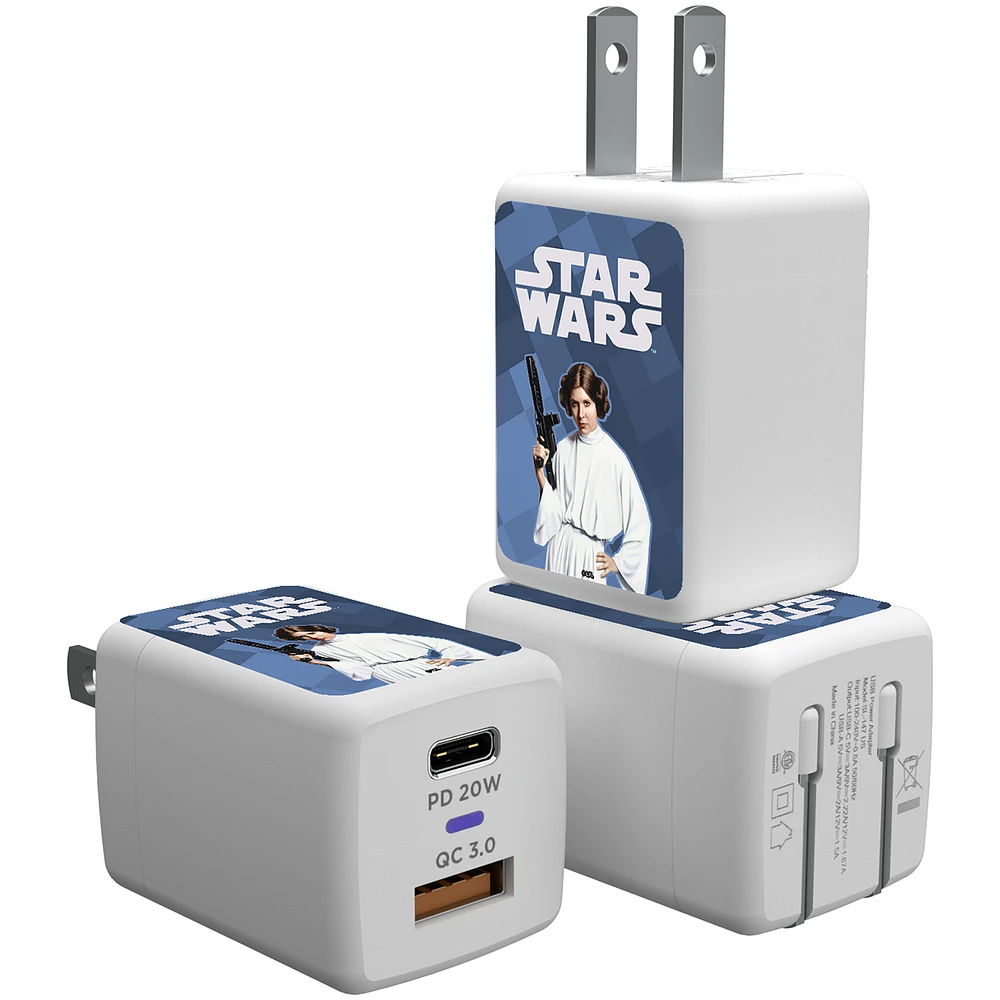 Keyscaper Princess Leia Star Wars Color Block USB A/C Charger