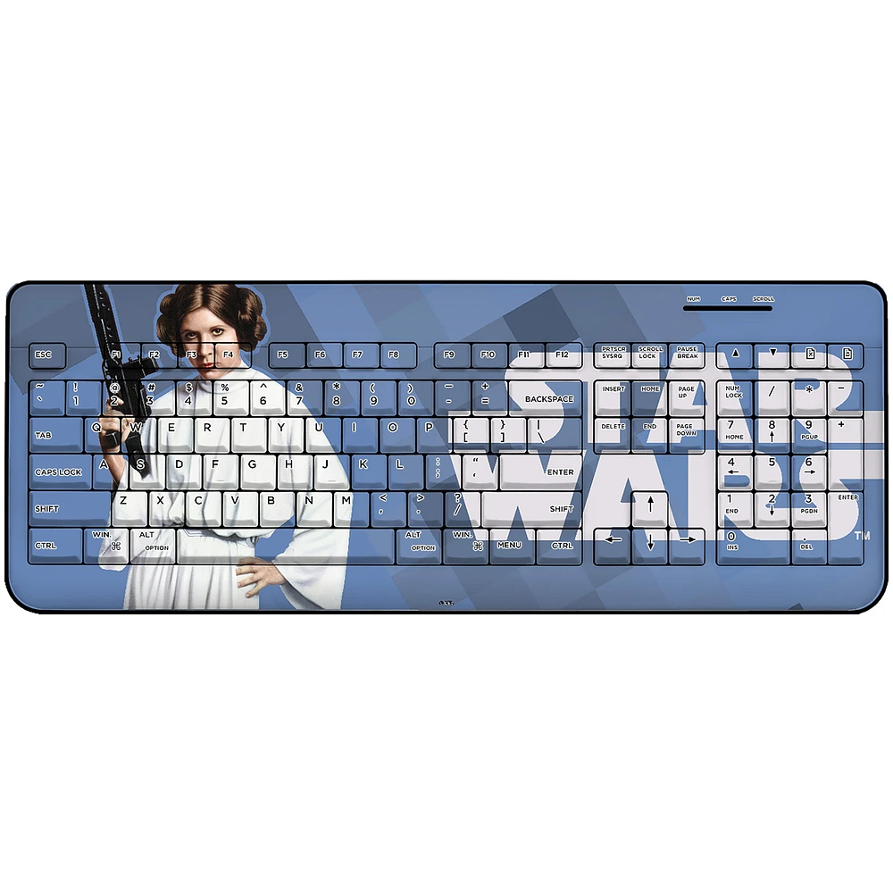 Keyscaper Princess Leia Star Wars Color Block Wireless Keyboard
